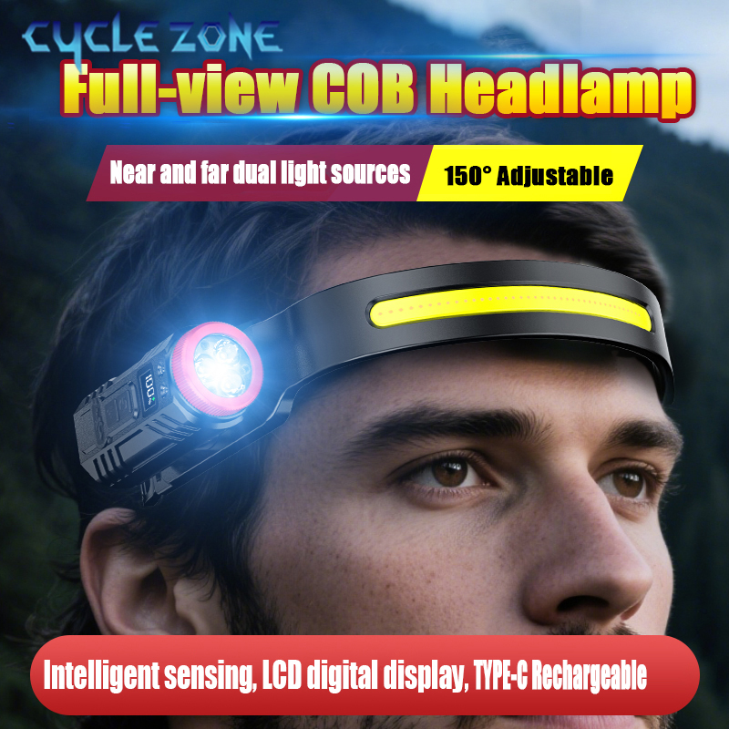 Outdoor Adventure Zone - Lanterna de Cabeça com Sensor de