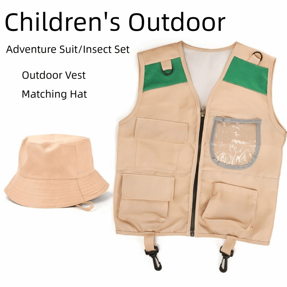 Colete e chapéu de explorador  - Outdoor Adventure Kit For Kids avaliação e preço
