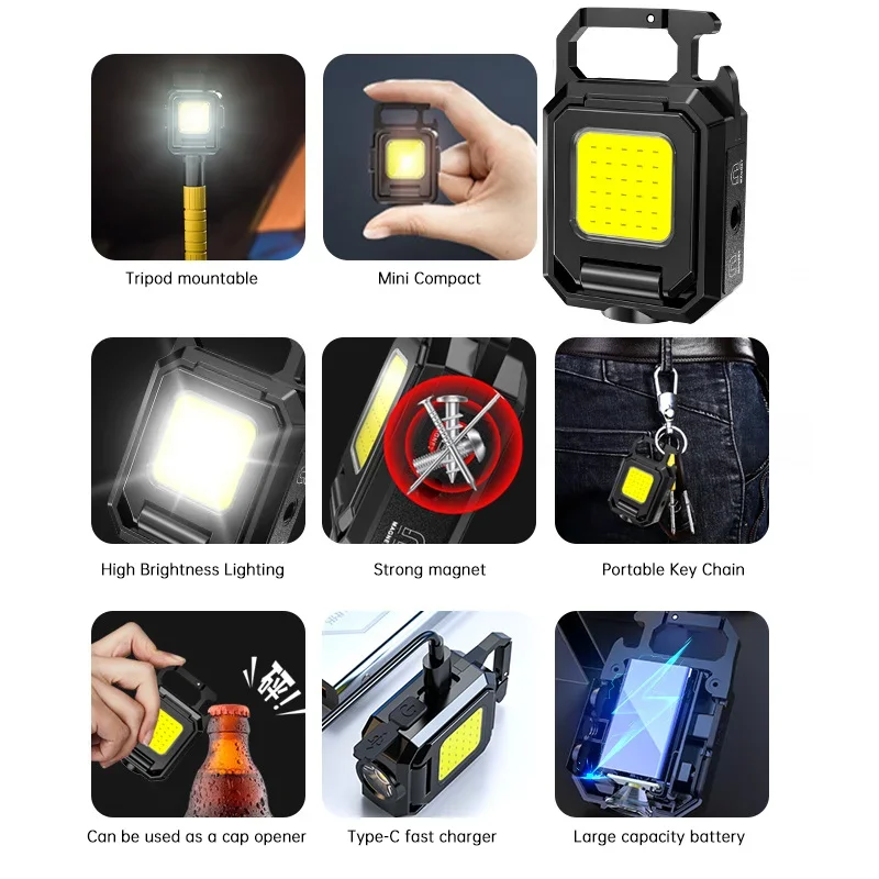 Mini lanterna chaveiro luz COB - Outdoor Adventure Trips avaliação e preço